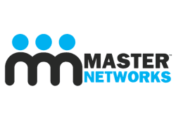 Master Networks logo with stylized human figures and modern typography representing professional collaboration.