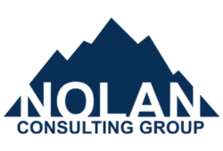 Nolan Consulting Group logo featuring a stylized mountain graphic above bold company lettering.
