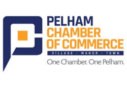Pelham Chamber of Commerce logo with stylized “P” icon and the tagline “One Chamber. One Pelham.”